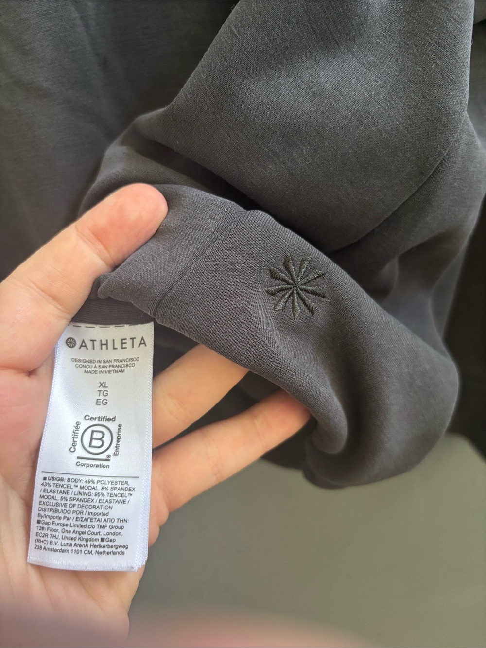 Athleta Seasoft Bubble Hem Hoodie - Picture 8 of 8